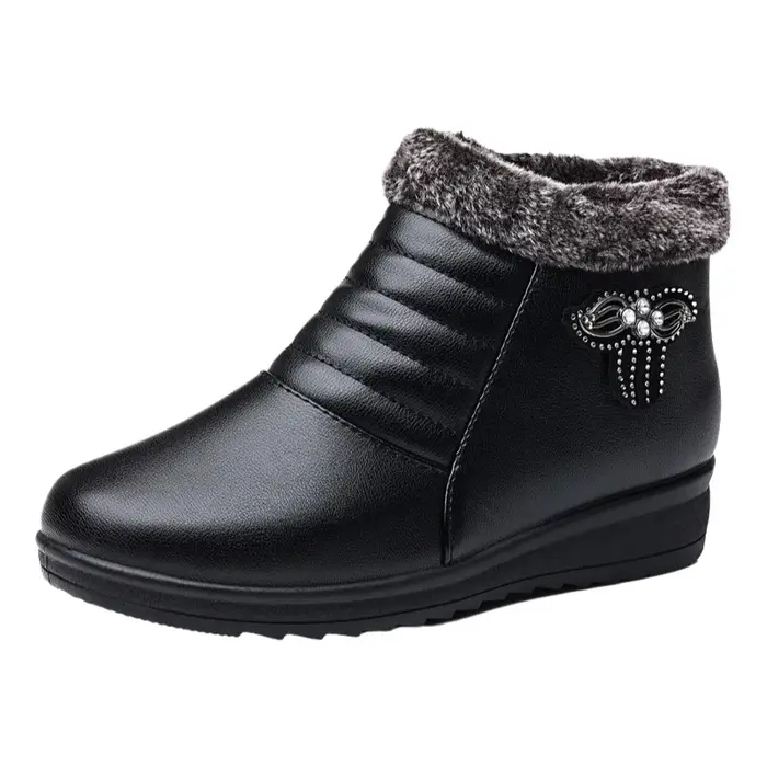 Chaussures d'hiver confortables doublées de polaire