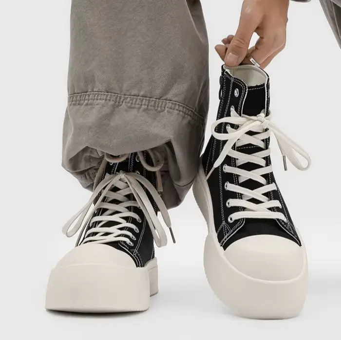 Baskets montantes noires pour hommes