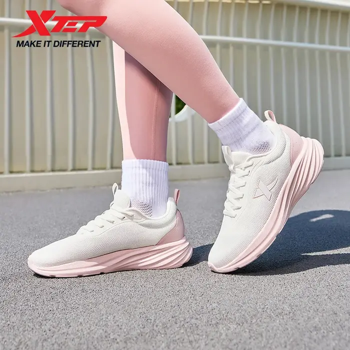 Xtep chaussures de course pour femmes 2025 été nouveau respirant maille léger décontracté absorbant les chocs durabilité baskets 875418110054