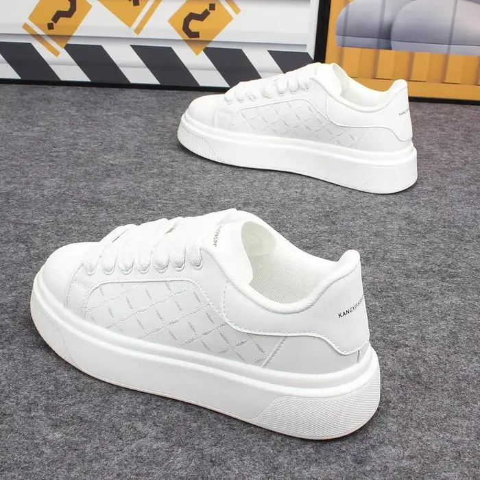 Chaussures de luxe pour hommes 2026 – Baskets en cuir à semelle épaisse