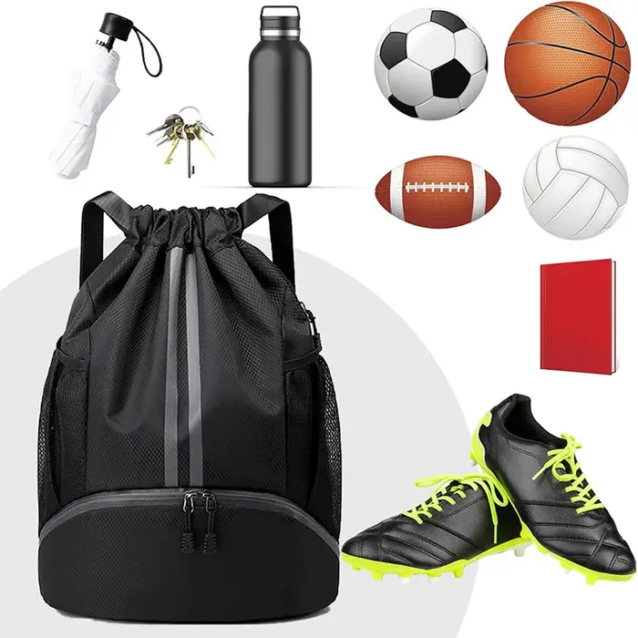 Sac à chaussures de football imperméable avec cordon de serrage
