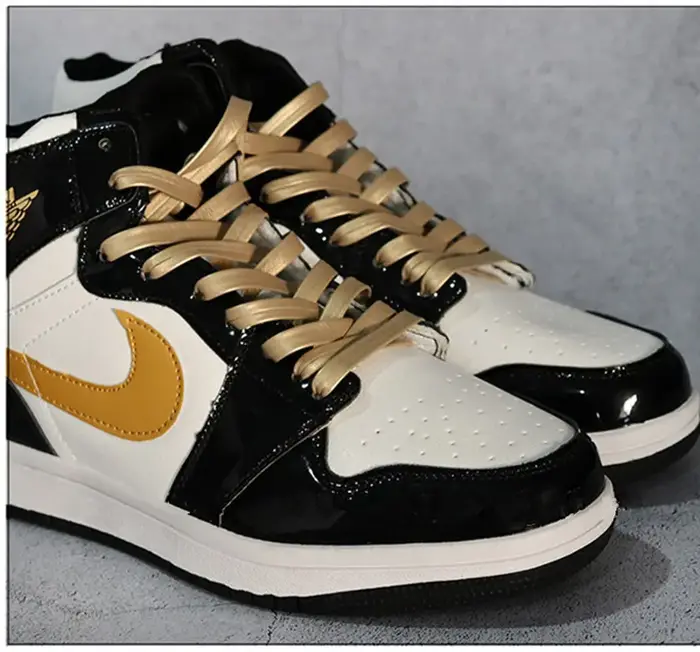 Lacets créatifs en cuir souple microfibre Laser argent or 120/140/160 cm femmes hommes sport chaussures de basket-ball