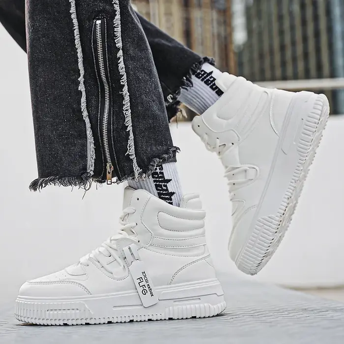 Baskets blanches pour hommes