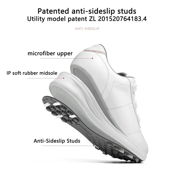 PGM XZ340 baskets de Golf pour femmes imperméable anti-dérapant microfibre laçage rapide ultraléger confortable chaussure d'amortissement à rebond élevé