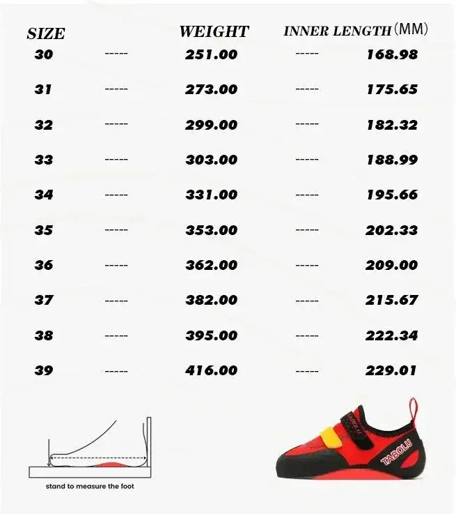 Chaussures d'escalade pour enfants