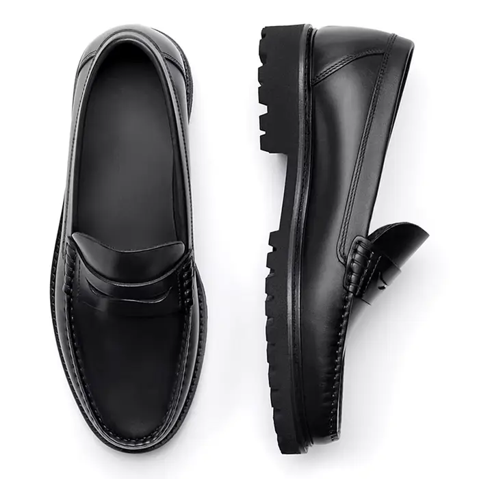 Mocassins en cuir pleine fleur pour hommes, chaussures décontractées de haute qualité, résistantes à