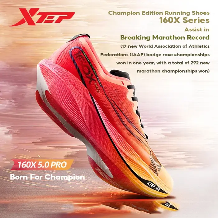 Xtep-Chaussures de course légères et durables pour homme