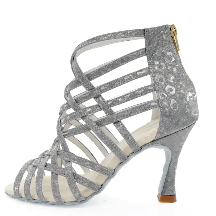 Chaussures de danse latine à paillettes pour femmes