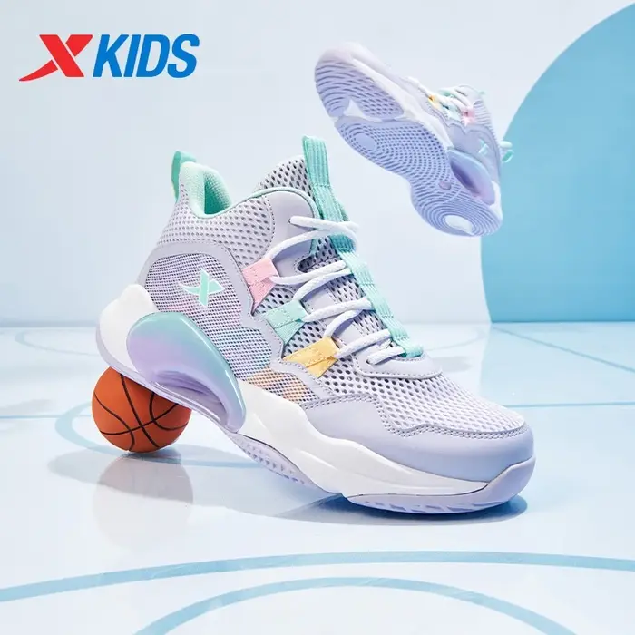 Xtep chaussures de basket-ball pour adolescents 2025 printemps unisexe maille respirant léger mode