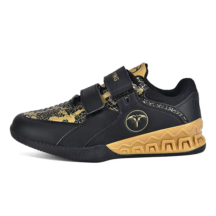 Chaussures de musculation professionnelles pour hommes, à boucles, basses, pour powerlifting, entraî