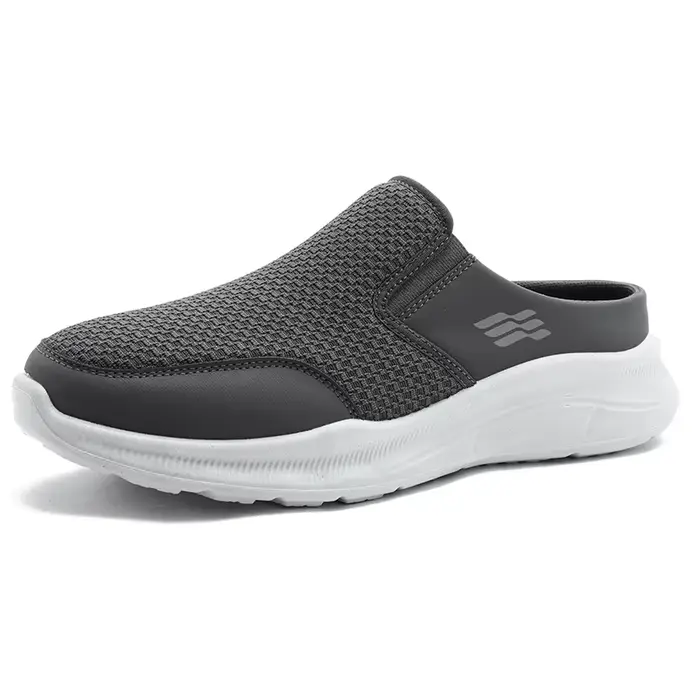 Mules de sport minimalistes pour hommes, surface respirante en maille perforée, empeigne protectrice