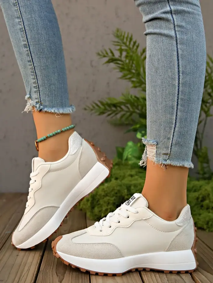 Femmes baskets chaussures de marche décontractées femme automne mode à lacets