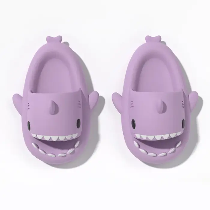 Pantoufles en coton requin pour femmes, imperméables, antidérapantes, pour l'intérieur, en peluche, 