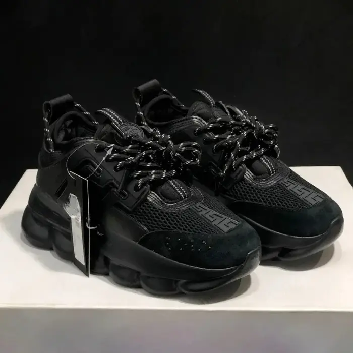 Baskets Chunky Imprimées Homme Femme, Baskets de créateur à motif clé, Chaussures décontractées à pl
