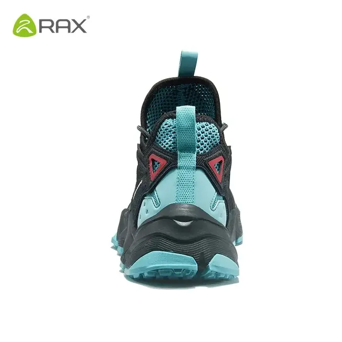 RAX-Chaussures de course en caoutchouc naturel pour hommes et femmes, baskets de sport de plein air, respirantes et légères, tige en maille d'air, semelle extérieure anti-alde