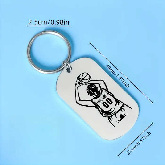 Porte-clés de fan de basket-ball personnalisé