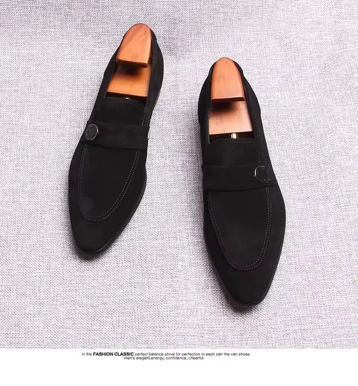 Chaussures en cuir d'affaires européennes pour hommes