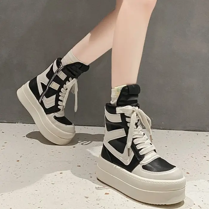 Chaussures à plateforme épaisse pour femme