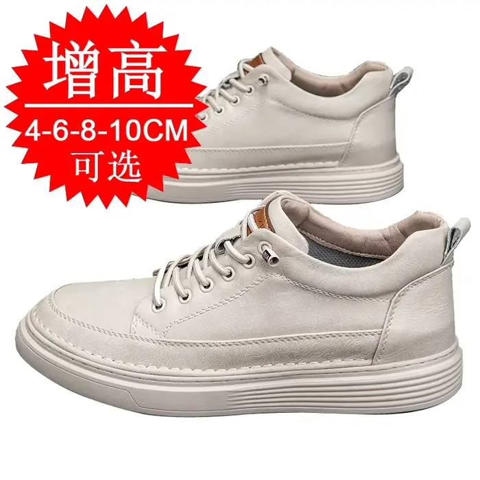 Chaussures rehaussantes pour hommes, baskets augmentant la hauteur, chaussures décontractées en cuir