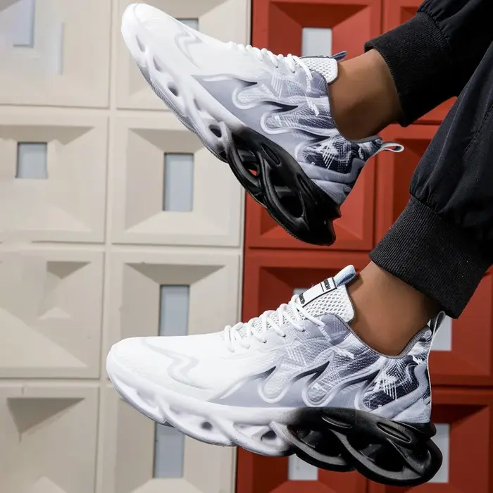 YRZL chaussures de course pour hommes baskets légères en maille respirante