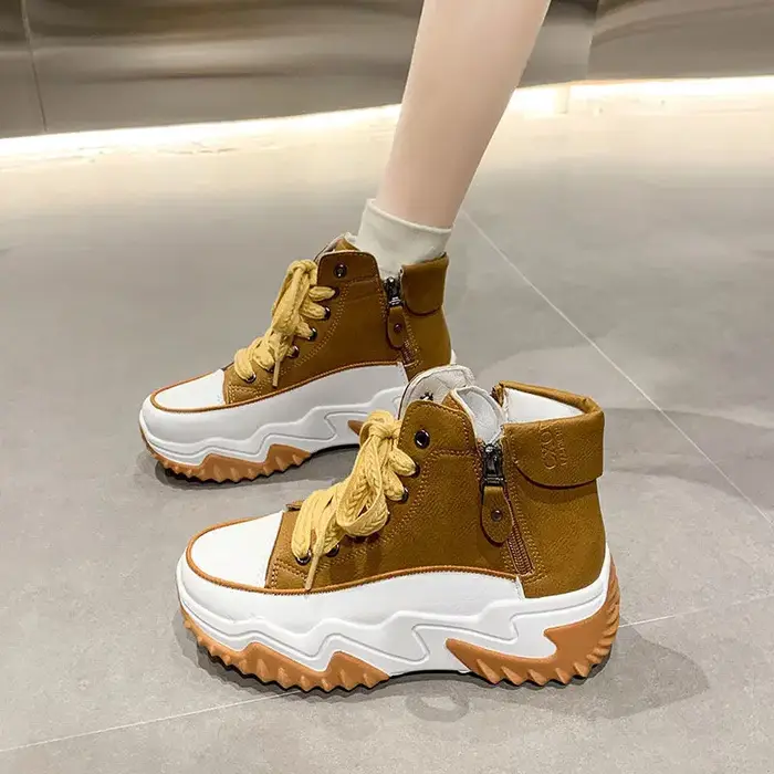 Nouvelles chaussures pour femmes, chaussures décontractées à lacets, chaussures de sport confortable