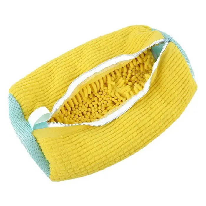Sac de lavage pour chaussures en microfibre avec fermeture