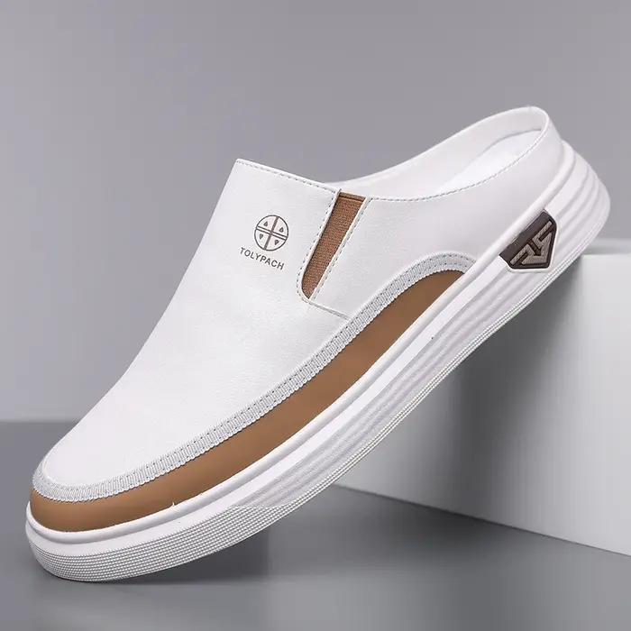 Chaussures décontractées pour hommes, à enfiler, semelle souple, antidérapantes, confortables, tenda