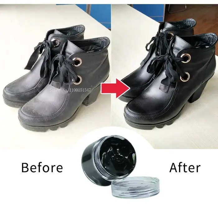 Peinture pour cuir, crème pour chaussures