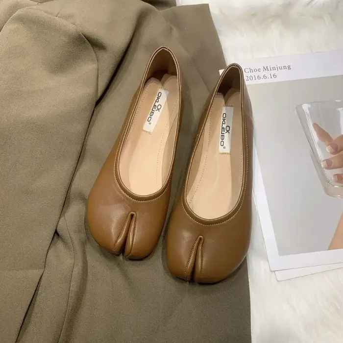 Mocassins plats marron pour femmes