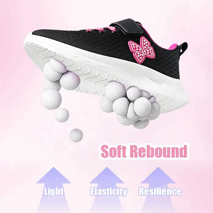Chaussures de course de sport pour filles avec Velcro