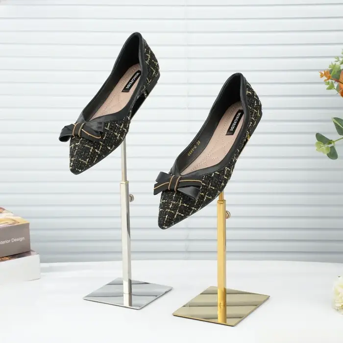 Présentoir à chaussures en acier inoxydable pour hommes et femmes