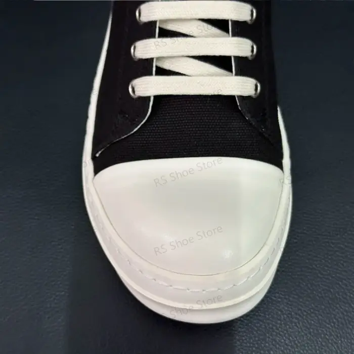 Ro classique hommes chaussure femmes baskets toile noire bas chaussures décontractées semelle épaisse à lacets luxe plat Sneaker