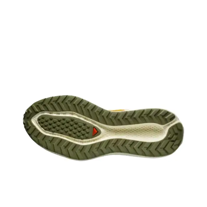 POIZON SALOMON Aero Glide Chaussures de course décontractées basses résistantes à l'abrasion pour la ville et les trajets quotidiens pour hommes Jaune moutarde L47812000