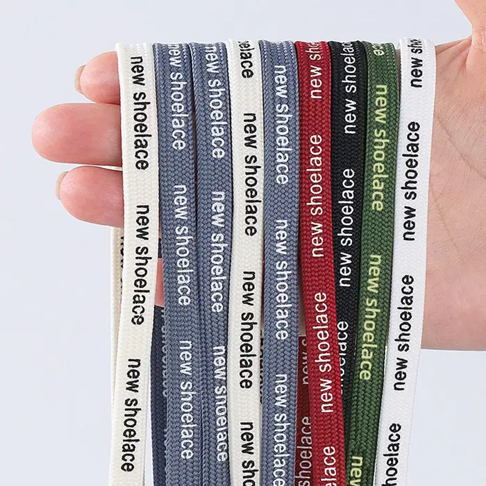 2 paires de lacets imprimés avec lettres