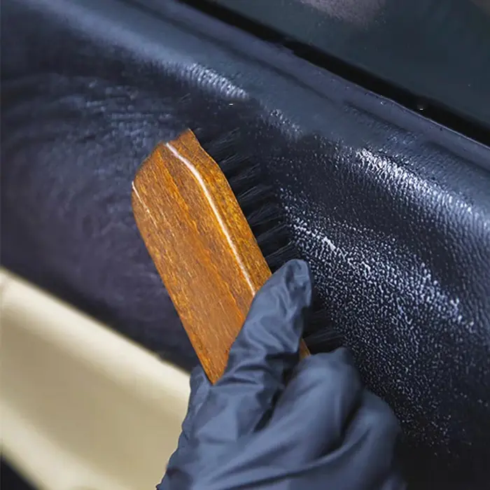 Brosse en bois de crin de cheval, soin et nettoyage des chaussures en cuir, poignée 1 pièce, détails du tableau de bord, brosse de polissage et de nettoyage