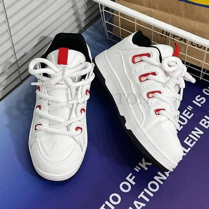 Chaussures de Skateboard à semelles épaisses et bout rond pour Couple