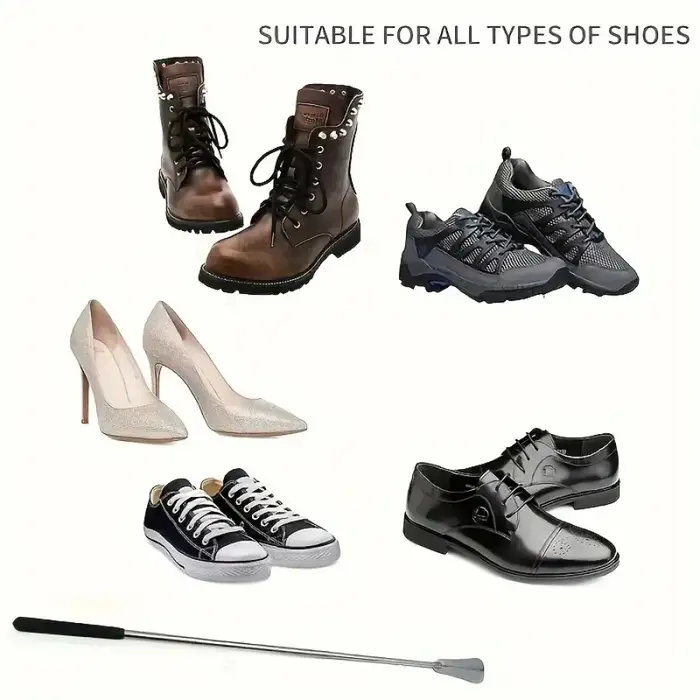 Extracteur de chaussures rétractable en acier inoxydable