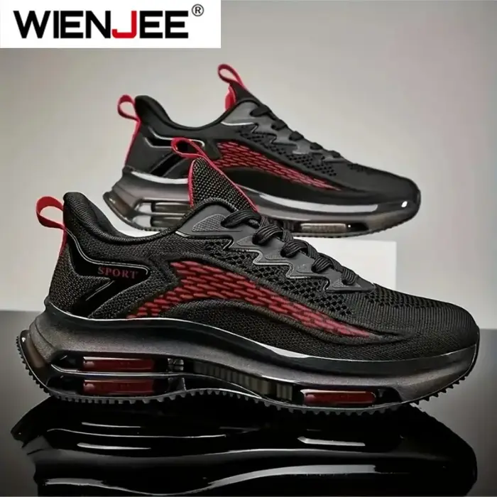 Hommes baskets de haute qualité mâle tendance plate-forme rouge chaussures de basket-ball