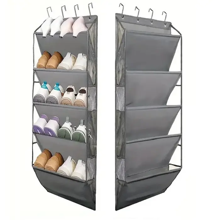 Organisateur de chaussures au-dessus de la porte