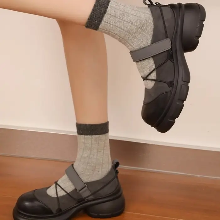 Chaussures de sport pour femmes, baskets plates à plateforme avec nœud papillon, chaussures décontractées pour femmes, chaussures Mary Jane pour l'extérieur