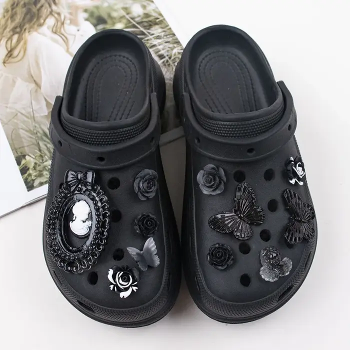 Breloques de chaussures à trous pour bricolage