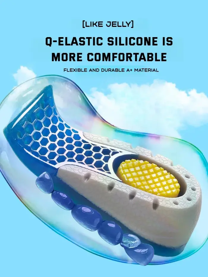 1 paire de semelles intérieures de chaussures en Gel pour pieds