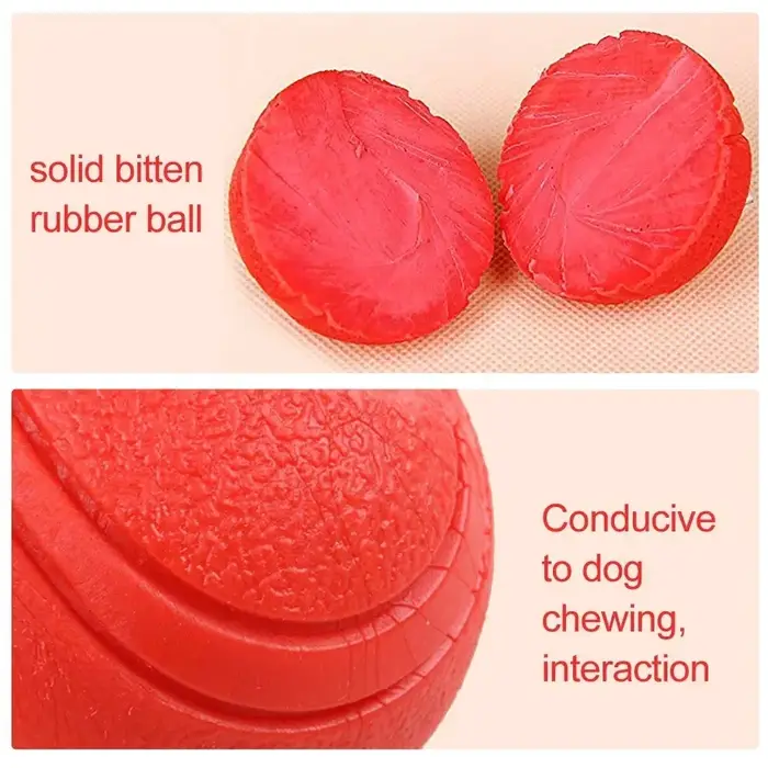 MADDEN S-XL TANSolid Caoutchouc IkBouncy Balle Morsure Degré Boucle Indestrucemballages Chien Formation
