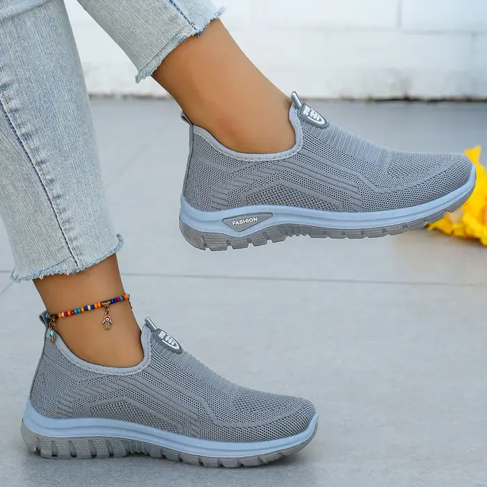 Chaussures d'été respirantes à enfiler pour femmes, nouvelles chaussures décontractées légères et co