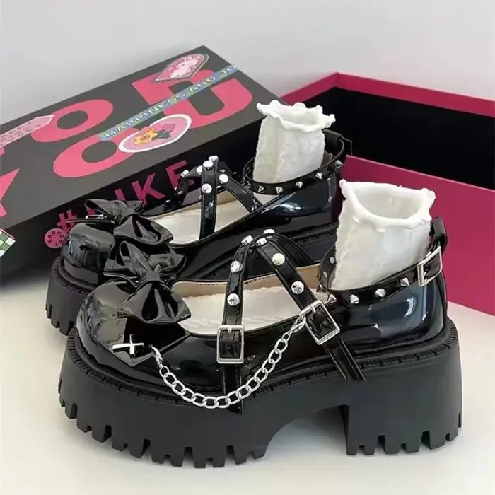 2025 nouvelles Chaussures pour femmes lanières de cheville femmes pompes plate-forme femmes arcs en