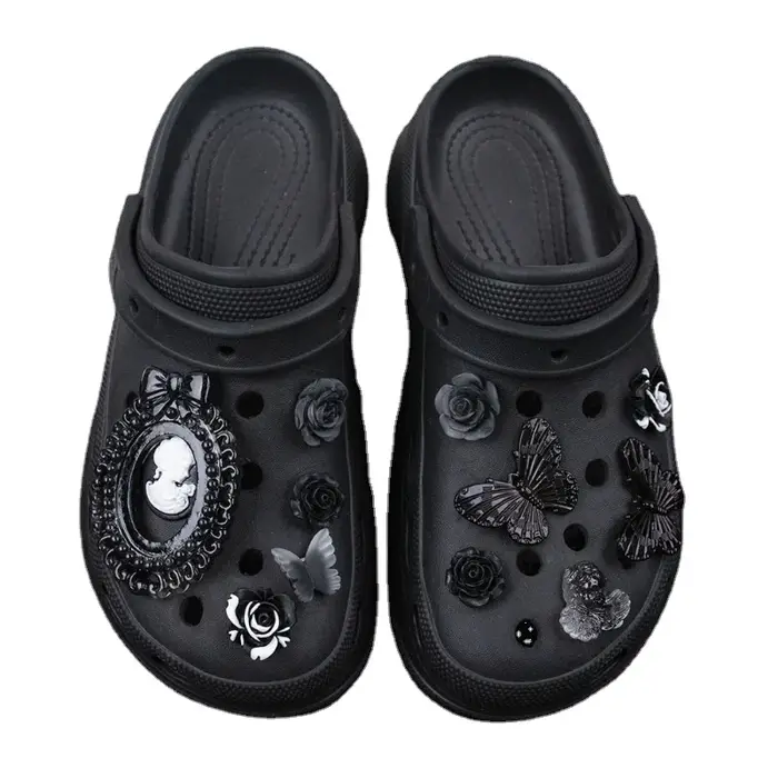 Breloques de chaussures à trous pour bricolage, Diablo Locke, petite série de parfum, poignées de fl