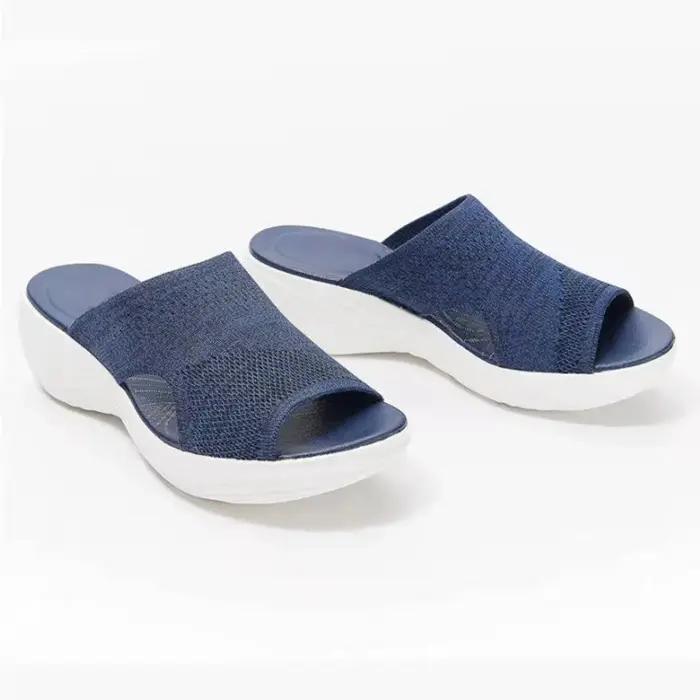Sandales à plateforme compensée pour femmes, chaussures d'été grande taille, sandales de plage astro