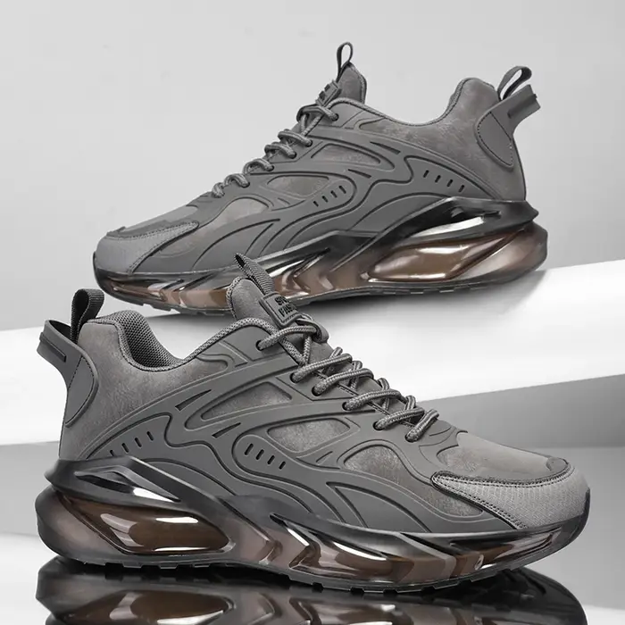 YRZL hommes baskets Sport décontracté respirant chaussures de course confortable marche léger maille chaussure en plein air anti-dérapant Tennis homme
