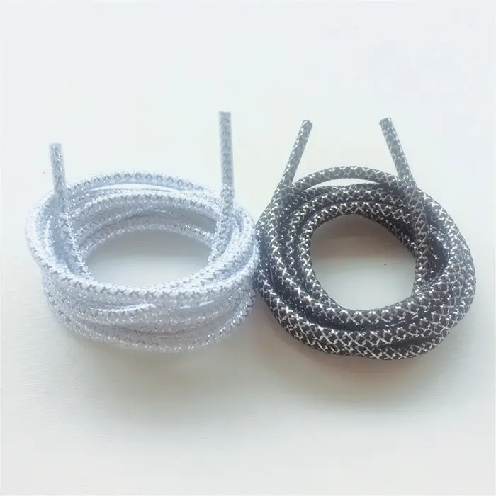 Weiou-Lacets de chaussures métalliques dorés et argentés