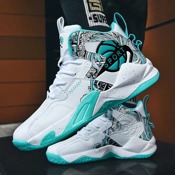 Chaussures de basket-ball pour hommes et femmes, respirantes, légères, de haute qualité, pour athlètes, course en plein air, sport, baskets d'entraînement unisexes
